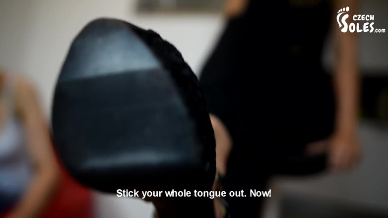Czech Soles - foot fetish content: Picchiato da due puttane, umiliato e calpestato