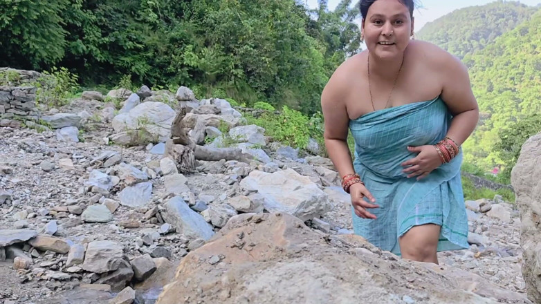pujaprem: Hardcore Camping Sex Involving Big Cock and Tent