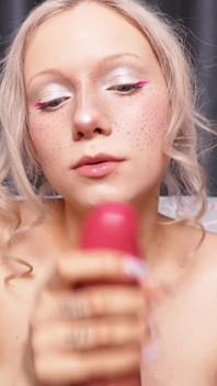Sexy Blondie with a Dick in Her Mouth