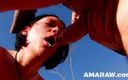 Amaraw: Sexy lésbicas adolescentes comendo buceta antes de Elodie ser fodida...