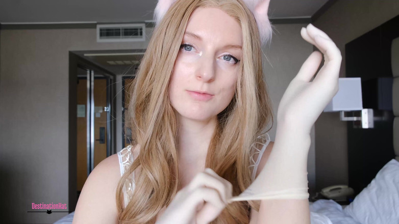 Destination Kat: दस्ताने हस्तमैथुन के लिए मेरा प्यार