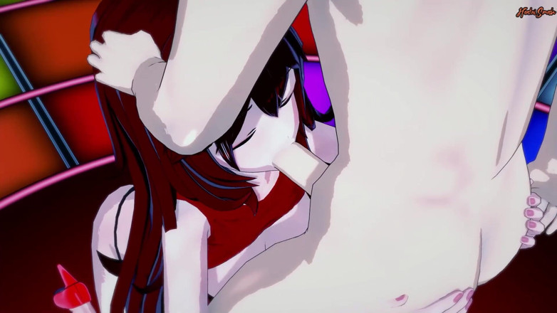 Hentai Smash: La fidanzata succhia il cazzo di fronte a una folla...