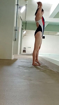 Japanese MILF by the Poolside