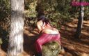 Riderqueen BBW Step Mom Latina Ebony: Товстушка трахається на подушці в лісі в нечітких колготках