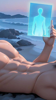 Este amante de livro tímido fofo em beach rocks vai te deixar selvagem