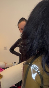 Sissy Gets Milked with a Plug in Her Ass and Has to Swallow Cum