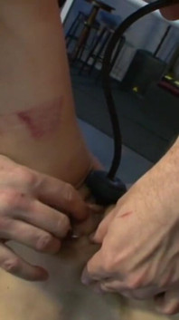 Pussy penetrated hanging out humiliating