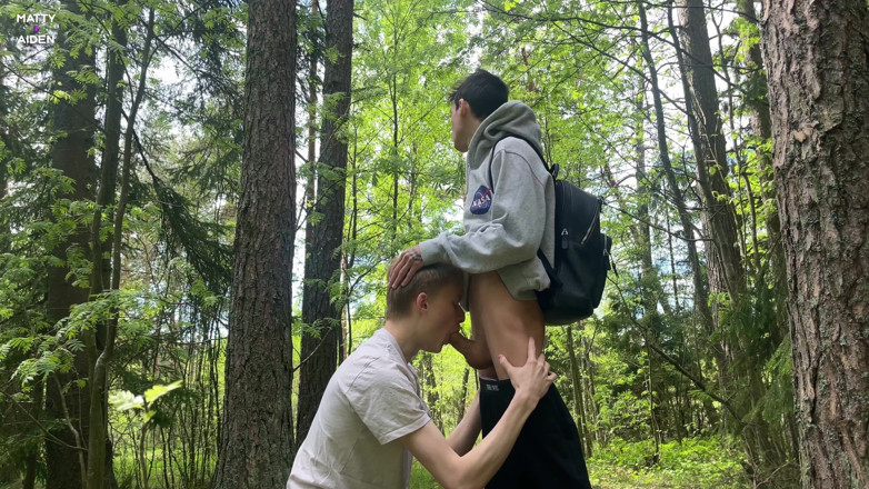Matty And Aiden: Teen twinks Matty and Aiden were almost caught when they...
