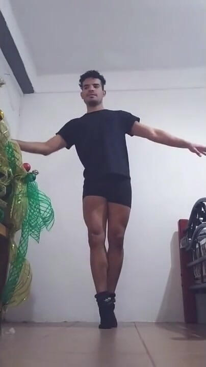 trebol_Jess: Sexy exercises in suspensor and straw at the end