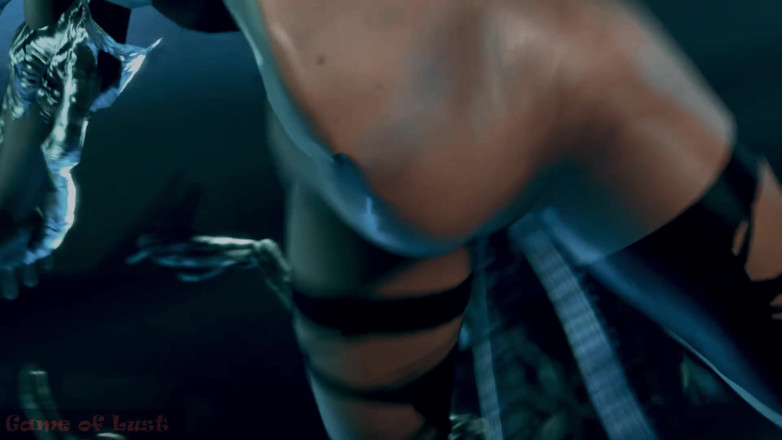 Game of Lust 3D: Țâțoasa 3D Ada a fost în toate găurile ei de monștri