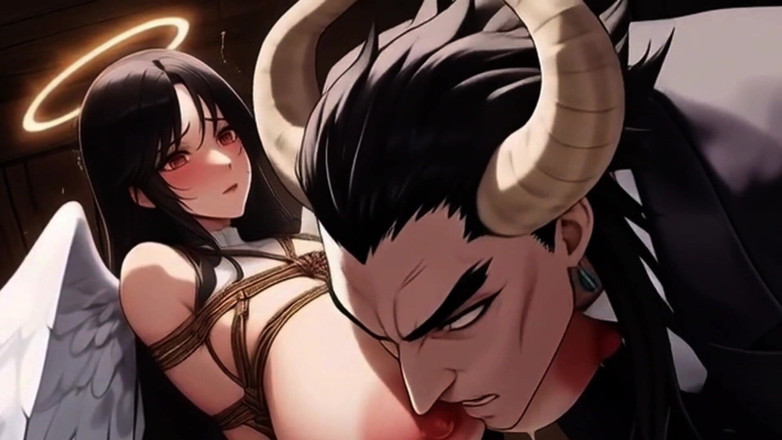 Spicy Toons: Engel und Dämonen stillen monster beim stillen