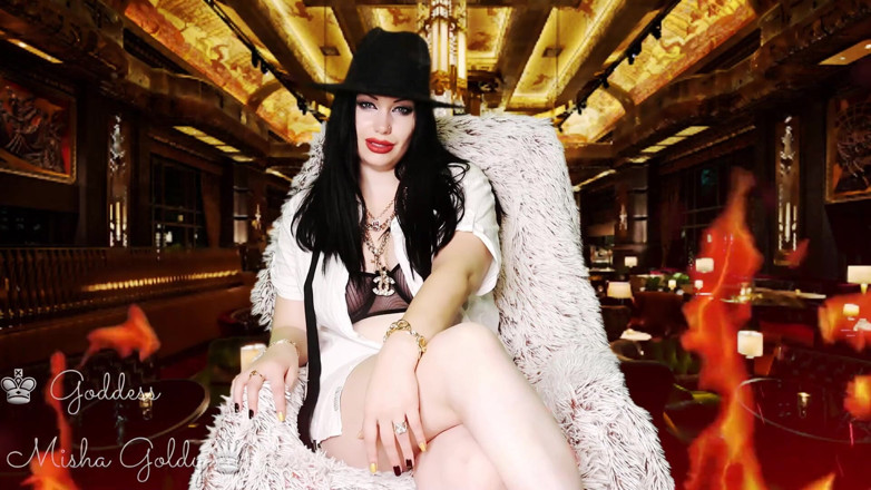Goddess Misha Goldy: Be my clown! Suck a cock for me even if...