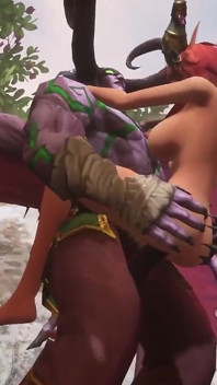 Illidan Stormrage levanta y lleva folla a un elfo pelirrojo caliente | Parodiaden