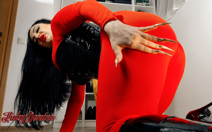 KinkyDomina: Sembah pantat MILF sempurna saya dalam merah