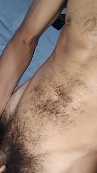 Lelaki terangsang memamerkan di cam