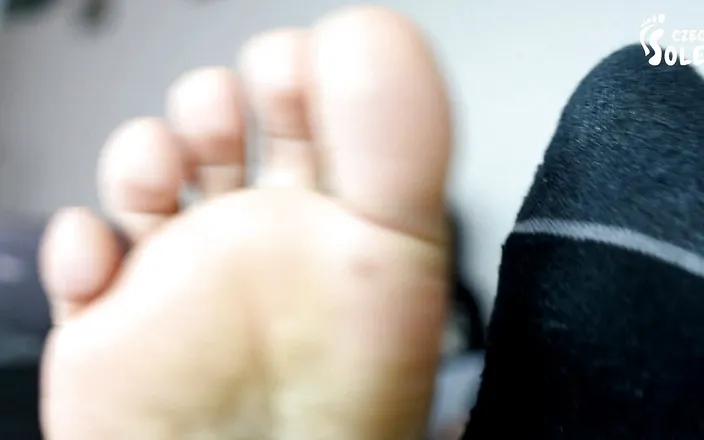 Czech Soles - foot fetish content: Watching her sexy feet, socks and sneakers