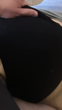 Fuck Toy and Cum on Leggins