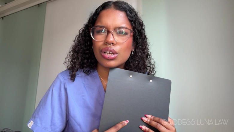 Goddess Luna Law: Micropenis Diagnosis Ebony Nurse Goddess Luna Law Turns Your Check-up...