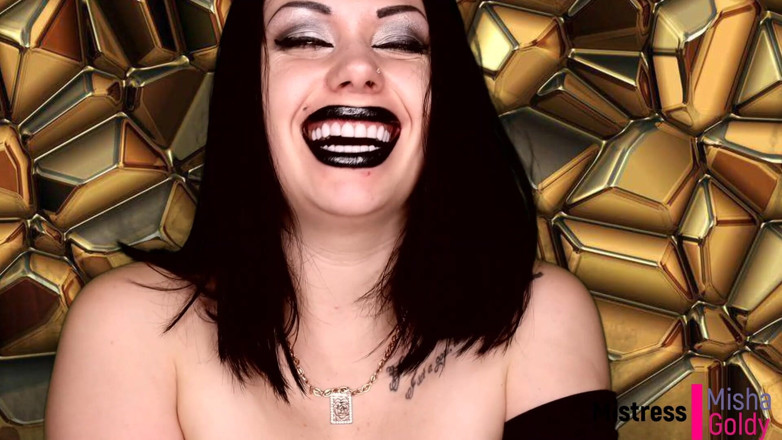 Goddess Misha Goldy: Diğer modellere mastürbasyon yapma iznin yoktu! Yutma ve dölleme!