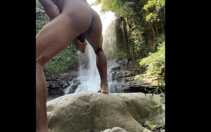 Icyhot707: We Found a Dark-skinned Boy Masturbating Outdoors