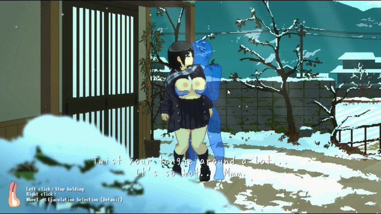 NSFWOtaku: Hentai Game - Massive Tits Babe Rough Sex in Cold Weather