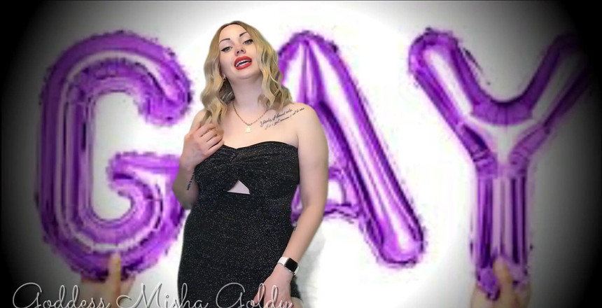 Goddess Misha Goldy: 여러분이 진정으로 누구인지 받아들입니다. 당신은 양성애자 또는 이중 호기심이 아닙니다! 당신은 동성애자예요. 넌 가짜야! 너의 페니스는 힘들어
