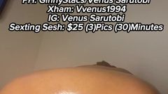VVenus1994: Ebony bbw naolejovaná na koni BBC krémování a stříkání