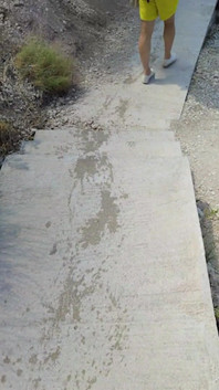 Wetting While Walking to the Beach Backstage