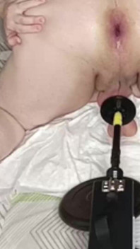 Chubby Show Ass After Fucked via Sex-machine