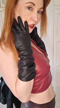 CFNM Leather Clad MILF JOI with Count Down