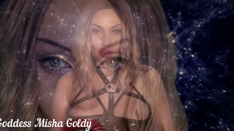 Goddess Misha Goldy: Hipnotizante ASMR &amp; contacto visual! ¡Poneré tu castidad mental! JOI