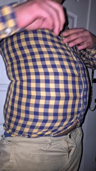 Popping My Button up on My Belly