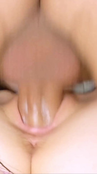 Big Dick Stretching a Creamy Wet Teen Pussy and Cumming Inside