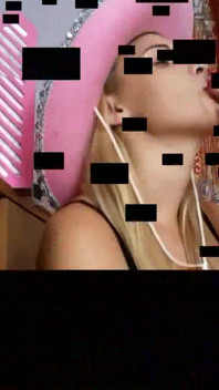 Pink Pantyhose Blonde Smoking