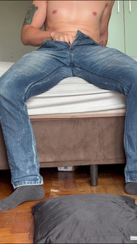 Submissive Redhead Milking Her Male on Her Knees