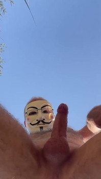 Outdoor Masturbation in the Forest, Bottom Detail View