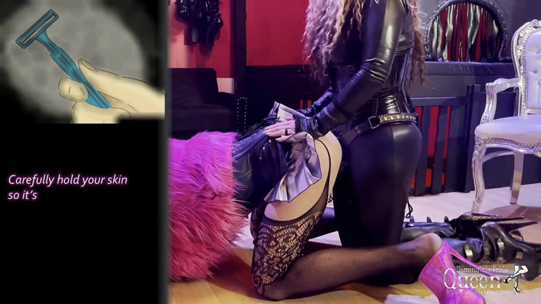 Dominatrix Frida: Sissy training - tâche 12 - entraînement de tapette de tapette