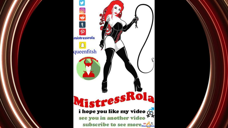 Mistressrola: 정액이 될 때까지 후장을 핥는 후장