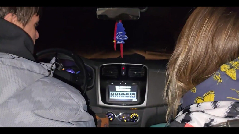 Knock Knock Club: A Double Blowjob in My Friend's Car Dirty Morbid Girls