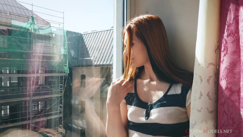 CharmModels: Aksi hot lea si cewek hot rambut merah di balik...