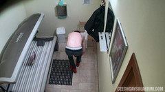 Czech Gay Solarium: Calda sessione solitaria del solarium gay ceco 36 Lean twink