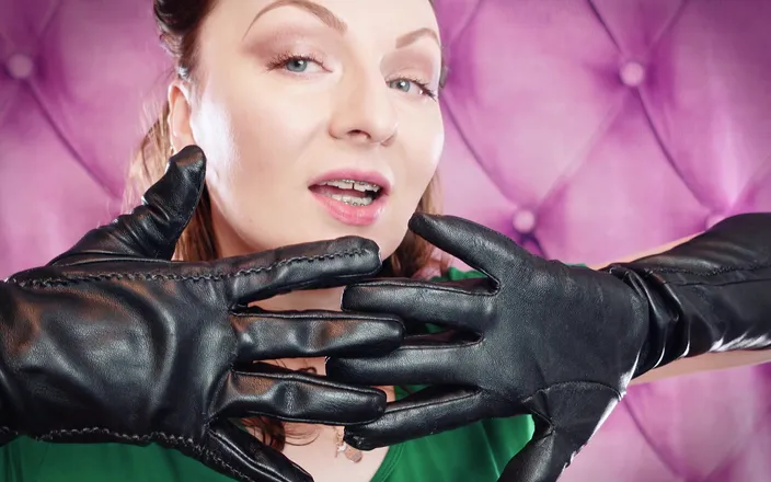 Arya Grander: My very old vegan-leather gloves SFW sounding fetish video