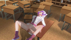 H3DC: 3D HENTAI studentka ošukaná do kundičky na stole