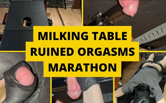 Mistress BJQueen: Maratonul orgasmelor distruse la masa de muls