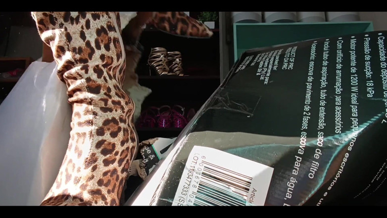 Kinky Lyrical: Box Crushing in Leopard Print Thigh High Boots