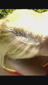 Slut sucking cock outside