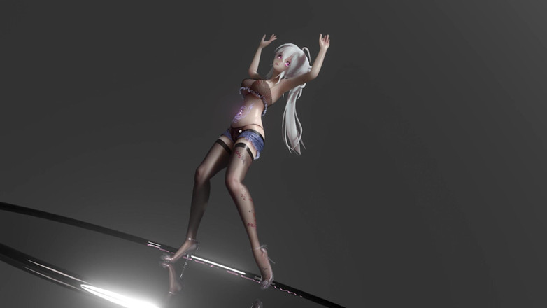 MikuMotion: Oynat; Edatsız dövmeler; Aşağılama; Split-crotch tangalar; Şort; Siyah çoraplı; Patlayıcı büyük memeli