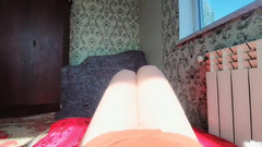 Kitty_Cross: Pre-cumming Under the Sunshine Sexy Roztomilá Ladyboy Cock Sexy Masturbace...