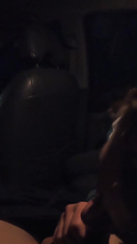 Girl Sucking Dick Stranger in Car Sucked All the Cum
