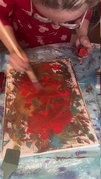 Dekat Eyeglass Asmr Acrylic Art Bloom di bahagian kabus 2